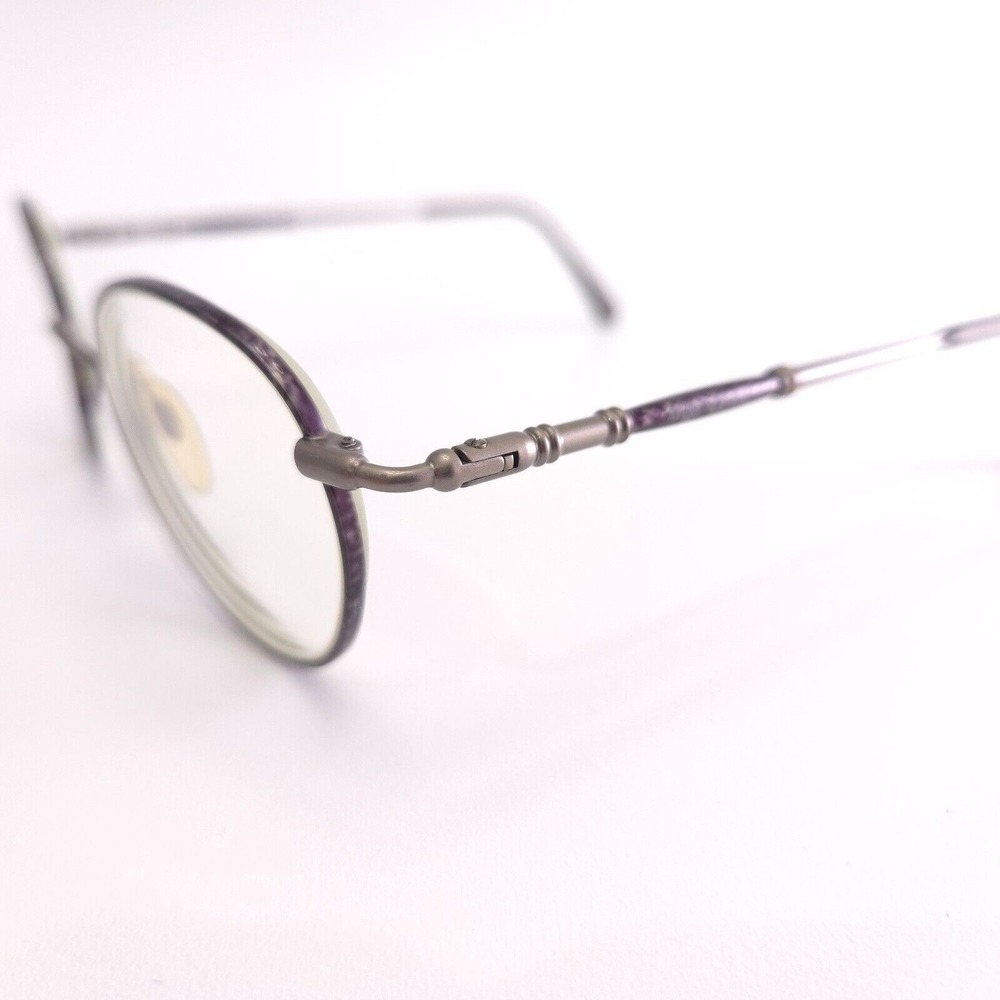 Anne Klein II 6003 K1054 Silver Violet Purple Metal Glasses Frames 50-19-135 - Picture 5 of 16